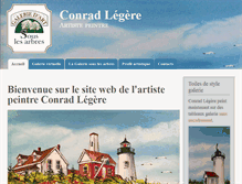 Tablet Screenshot of conradlegere.com